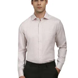 Louis Philippe Beige Regular Fit Geometric Shirt-picture-39