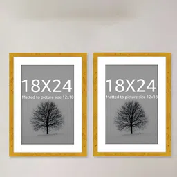 Art Street Gold-Toned & White 2 to 4 Pieces MDF Wall Photo Frames image 2