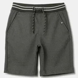 United Colors of Benetton Kids Black Self Pattern Shorts-image-91