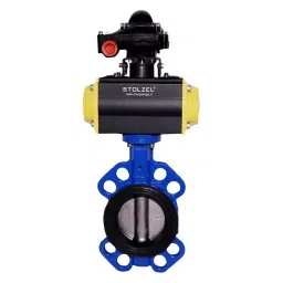 STOLZEL 3.15 inch, 80 mm, SGI Single Acting Wafer Type Butterfly Valve image 1