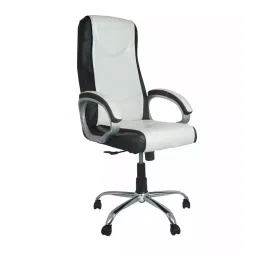 ib basics Ergonomica High Back Leatherette Office Revolving Chair/Manager Chair Black & White, ER7 image 5