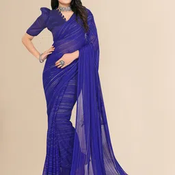 Moda Rapido Striped Satin Saree-picture-41