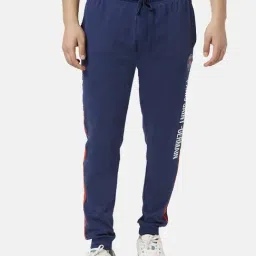 SF Jeans by Pantaloons Navy Blue Slim Fit Printed Joggers-picture-23