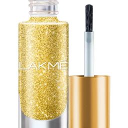 Lakme Glitterati Collection Shine Nail Color Dusty Gold - 6 ml-picture-40