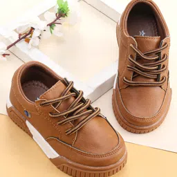 Cute Walk by Babyhug Lace Ups Formal Shoes - Brown-picture-12