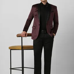 van heusen V Dot Men 2-Pc Slim Fit Single Breasted Suit image 3