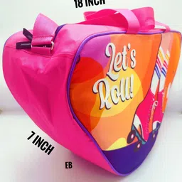 Echo Boomers Purple Skating Bag for Kids & Teens Let's Roll Print image 3