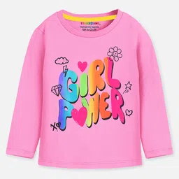 Trampoline Cotton Knit Pack Of 5 Full Drop Shoulder Sleeves Heart & Typography Back Printed Tees - Multi Colour image 5