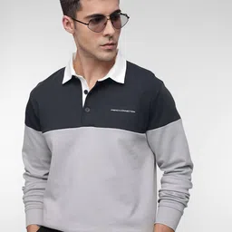 French Connection Shirt Collar Colourblocked Sweatshirt-picture-20