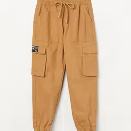 Fame Forever by Lifestyle Boys Tapered Fit Low-Rise Joggers Trousers-picture-22