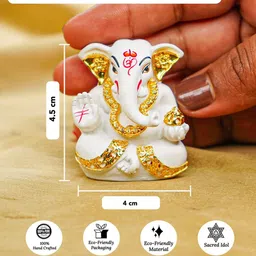 Ekhasa White Religious Idol Showpiece image 3