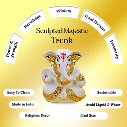 Ekhasa White Religious Idol Showpiece image 2