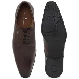 Louis Philippe Men's Brown Derby Shoes image 3