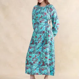 RAREISM Multi Viscose Printed Long Sleeves Dress image 1