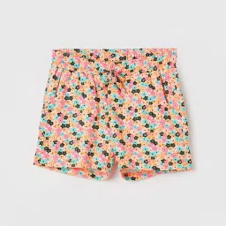 Fame Forever by Lifestyle Kids Multicolor Cotton Floral Print Shorts image 1