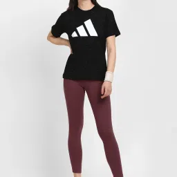 Adidas Maroon Textured E 3S Tights image 4