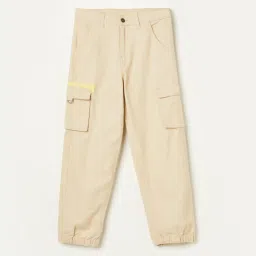 Fame Forever by Lifestyle Boys Beige Joggers image 1