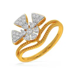 Kisna Diamond & Gold Jewellery Norah 14k (585) Diamond & Gold Ring For Women-image-63