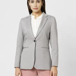 Van Heusen Women's Grey Textured Blazer image 1