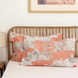 House This Mashak Pink Cotton Abstract Pillow Covers - Set of 2 image 1