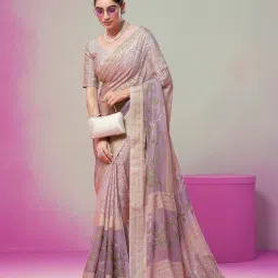 Elora Lavender Woven Saree image 1