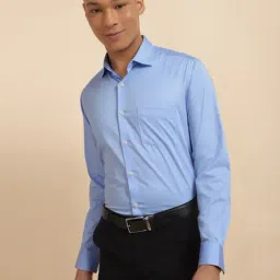 Allen Solly Blue Cotton Slim Fit Shirt-picture-30