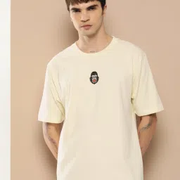 Difference Of Opinion White Cotton Loose Fit Printed T-Shirt image 1