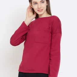 Belle Fille Maroon Full Sleeves Sweatshirt image 3