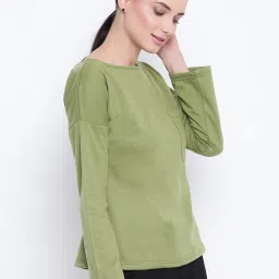 Belle Fille Green Full Sleeves Sweatshirt image 3