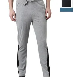 Force NXT Grey Cotton Regular Fit Sports Trackpants - Pack Of 2-image-29
