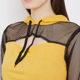 Belle Fille Yellow Full Sleeves Sweatshirt image 4