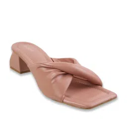 Mochi Women's Peach Casual Sandals image 1