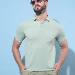Crimsoune Club Green  Slim Fit Polo T-Shirt image 1