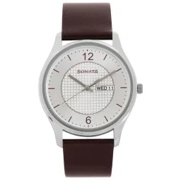 Sonata Essen NS77082SL02W Analog Watch for Men image 1