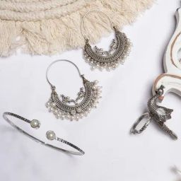 Teejh Pitara Collection Pransheetha Silver Oxidized Jewellery Set-picture-49