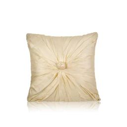 Home4U 'Anabelle' Beige Silk Cushion Cover - Set of 1-picture-18