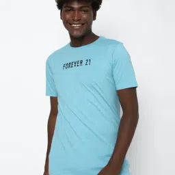 Forever 21 Blue Cotton Regular Fit T-Shirts-picture-42