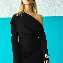 DressBerry One Shoulder Sheath Mini Dress-image-12