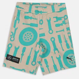 puma Mercedes AMG Petronas F1 All Over Print Kids' Regular Fit Shorts image 1