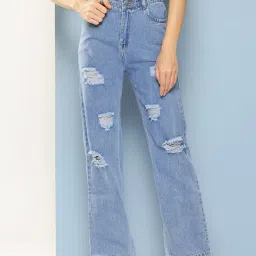 Aarika Blue Denim Solid Jeans image 1