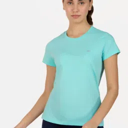 Skechers Blue Regular Fit Sports T-Shirt image 1
