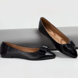 Ginger by Lifestyle Women's Black Flat Ballets image 1