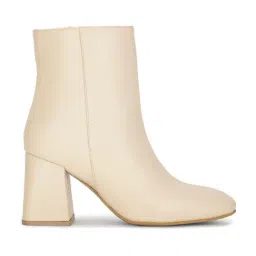 Bata Women's ZENDAYA Beige Booties-image-61