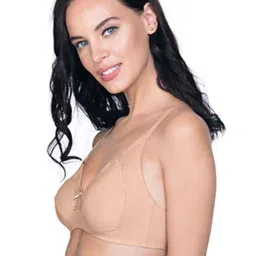 Amante Beige Non Wired Non Padded Full Coverage Bra image 3