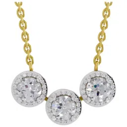 Sparkles Lab Grown Diamond 14k (585) Yellow Gold Necklace for Women-image-78