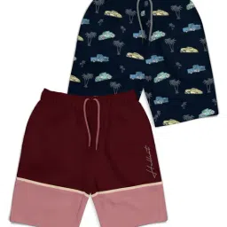 HELLCAT Kids Multicolor Printed Shorts (Pack Of 2)-picture-13