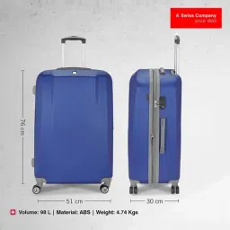 Wenger Blue Tenso Large Hardside Checked Luggage image 2