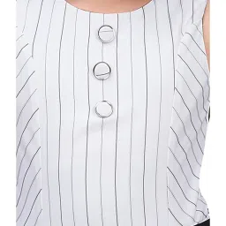 Tiny Girl White Striped Jumpsuit image 5