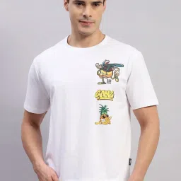 Rock.It White Regular Fit Printed T-Shirt image 1