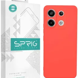 Sprig Back Cover for POCO X6 (Red) image 1